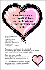 Valentines Day Bulletin inser #3