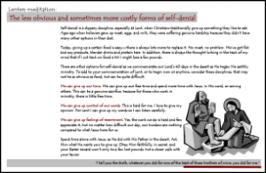 Lenten Card 