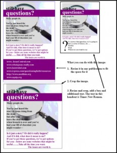 A PDF of the various ways you can modify and use this image.