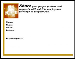 Quarter page connection card