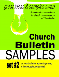 Church Bulletin Sample Book 2 Church Bulletin Sample Book 2