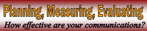 Planning, Measuring, Evaluating widget