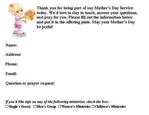 Mother's Day Connection Cards, 4