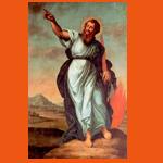 Prophet Elijah preaching judgement