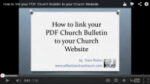 How to lilnk your PDF Church Bulletin to a your Website