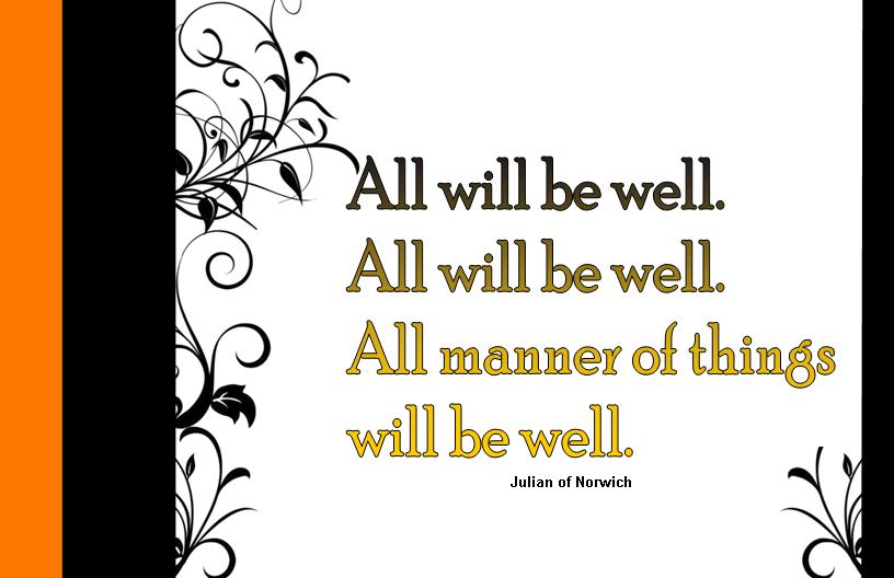 All will be well encouragement cards, one free for all 