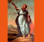 Prophet Elijah preaching judgement