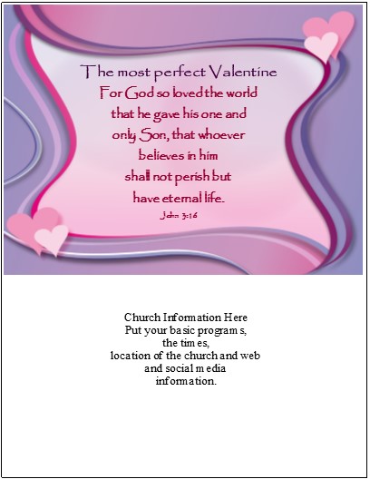 Valentines Day Postcard Templates