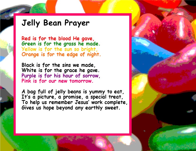 Free Printable Jelly Bean Prayer Printable